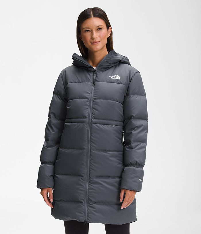 The North Face Parka Damska Szare Explore Farther - YASX95806